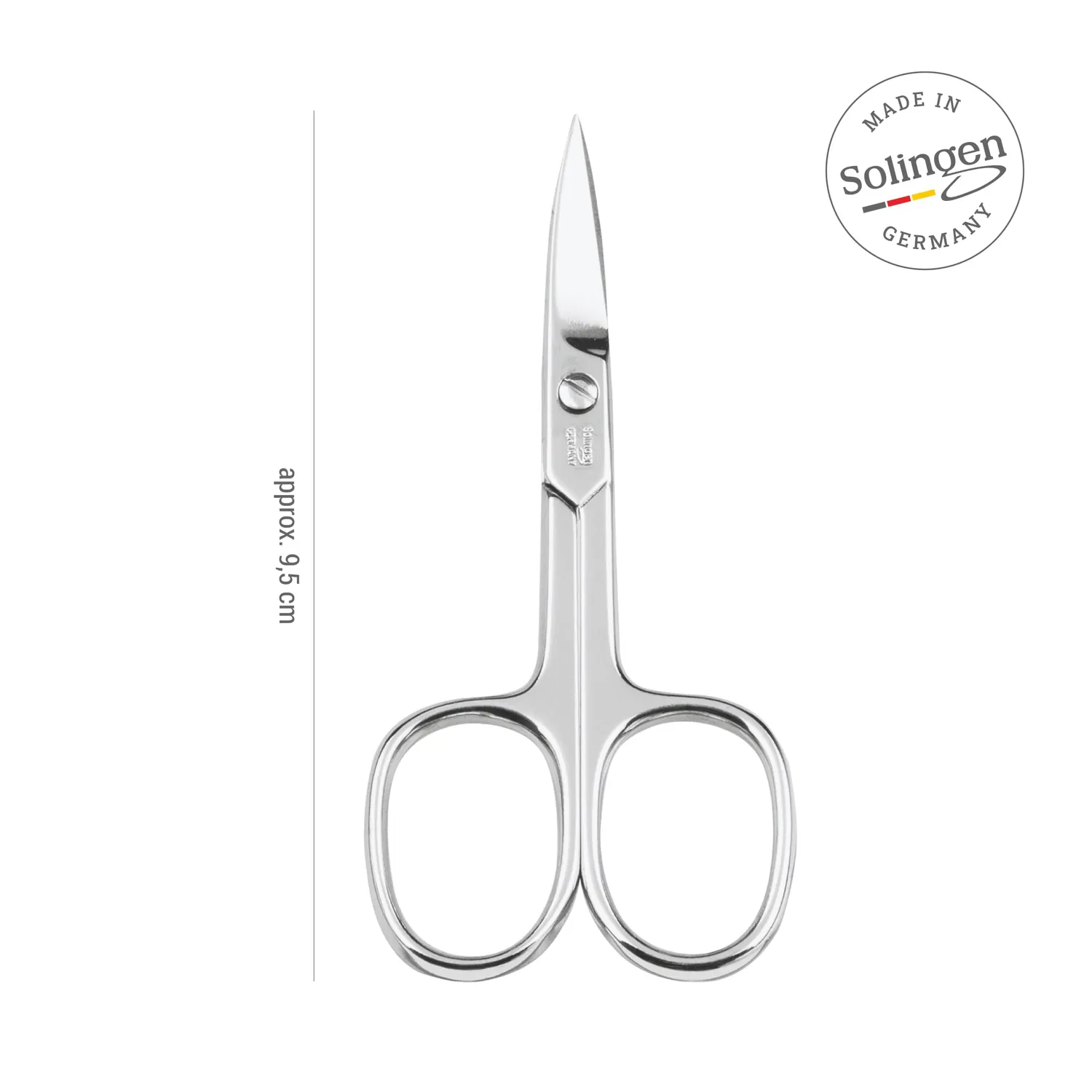 Titania Nagelschere Gebogen 9,5 cm Carbonstahl Solingen