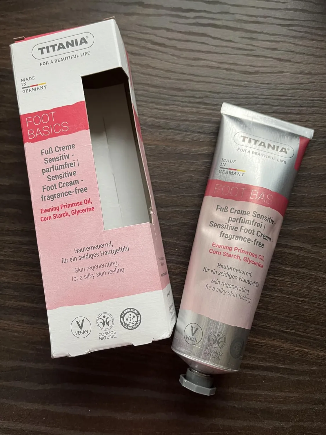 Titania Sensitiv Fußcreme 100 ml parfümfrei vegan