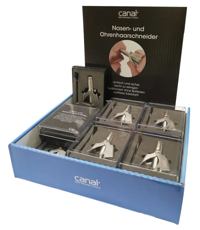 Canal Instrumente Nasen-Ohrenhaartrimmer Display 12er