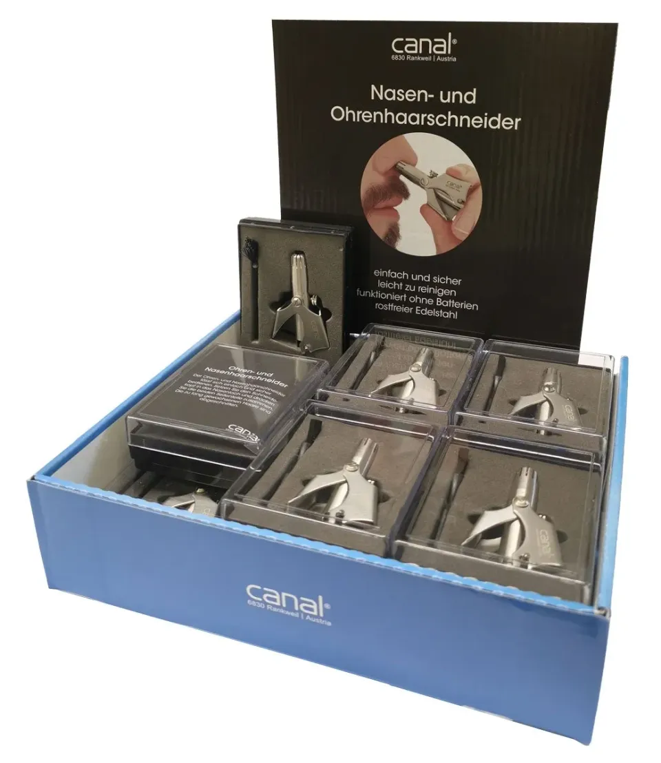 Canal Instrumente Nasen-Ohrenhaartrimmer Display 12er