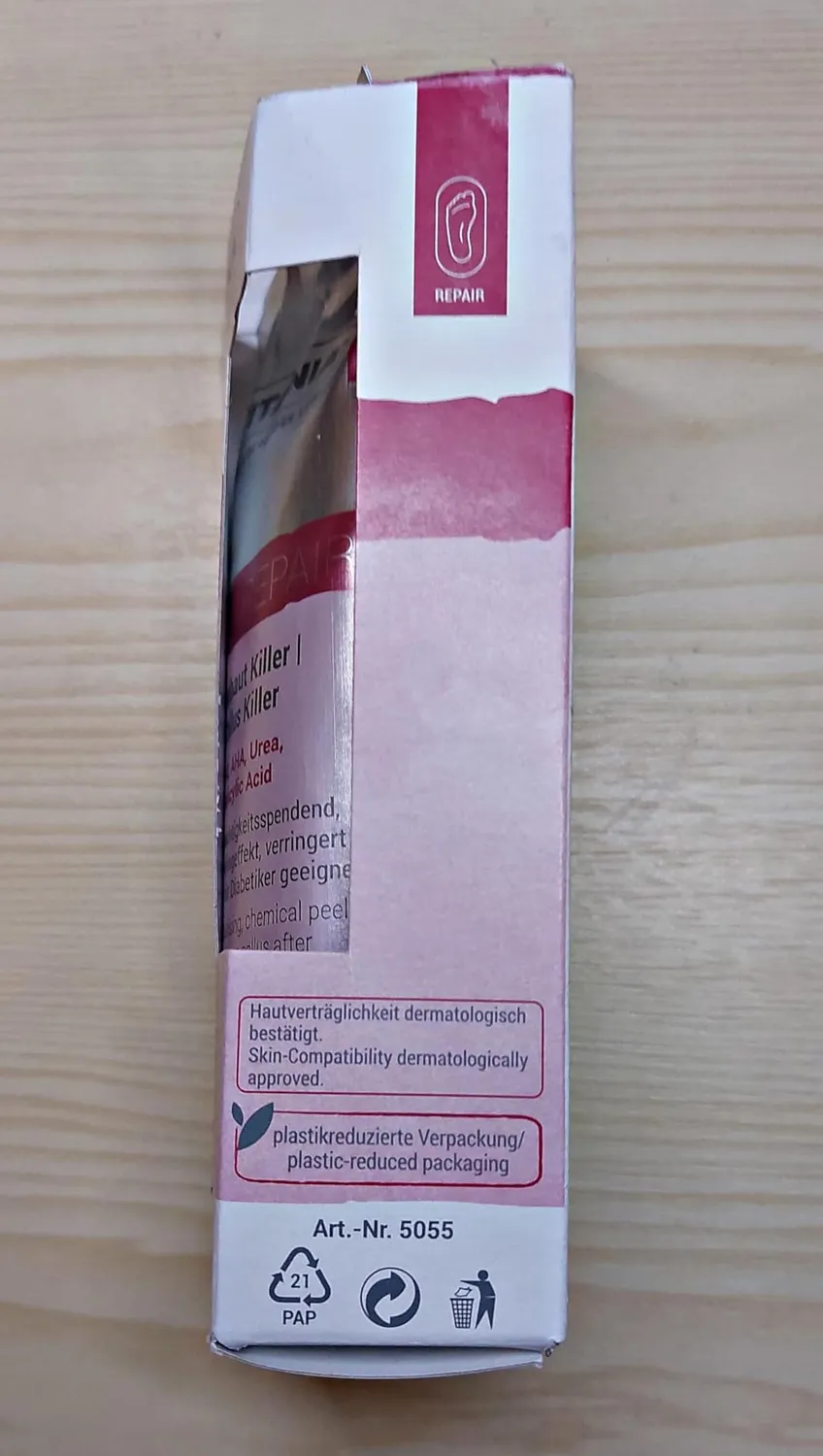 Titania Hornhaut Killer Fußcreme 75 ml Urea Peeling