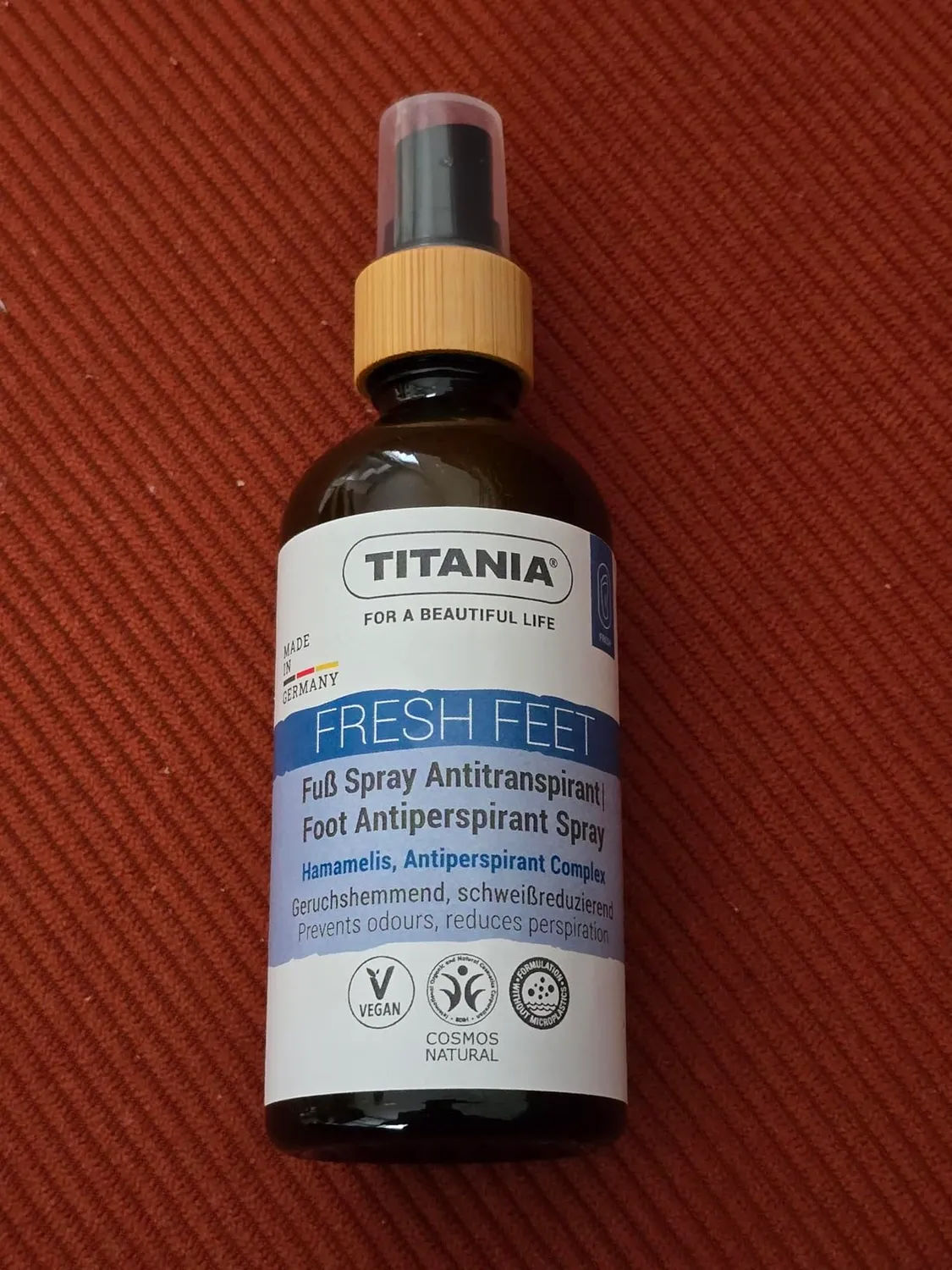 Titania Fußspray Antitranspirant 100 ml ohne Alkohol