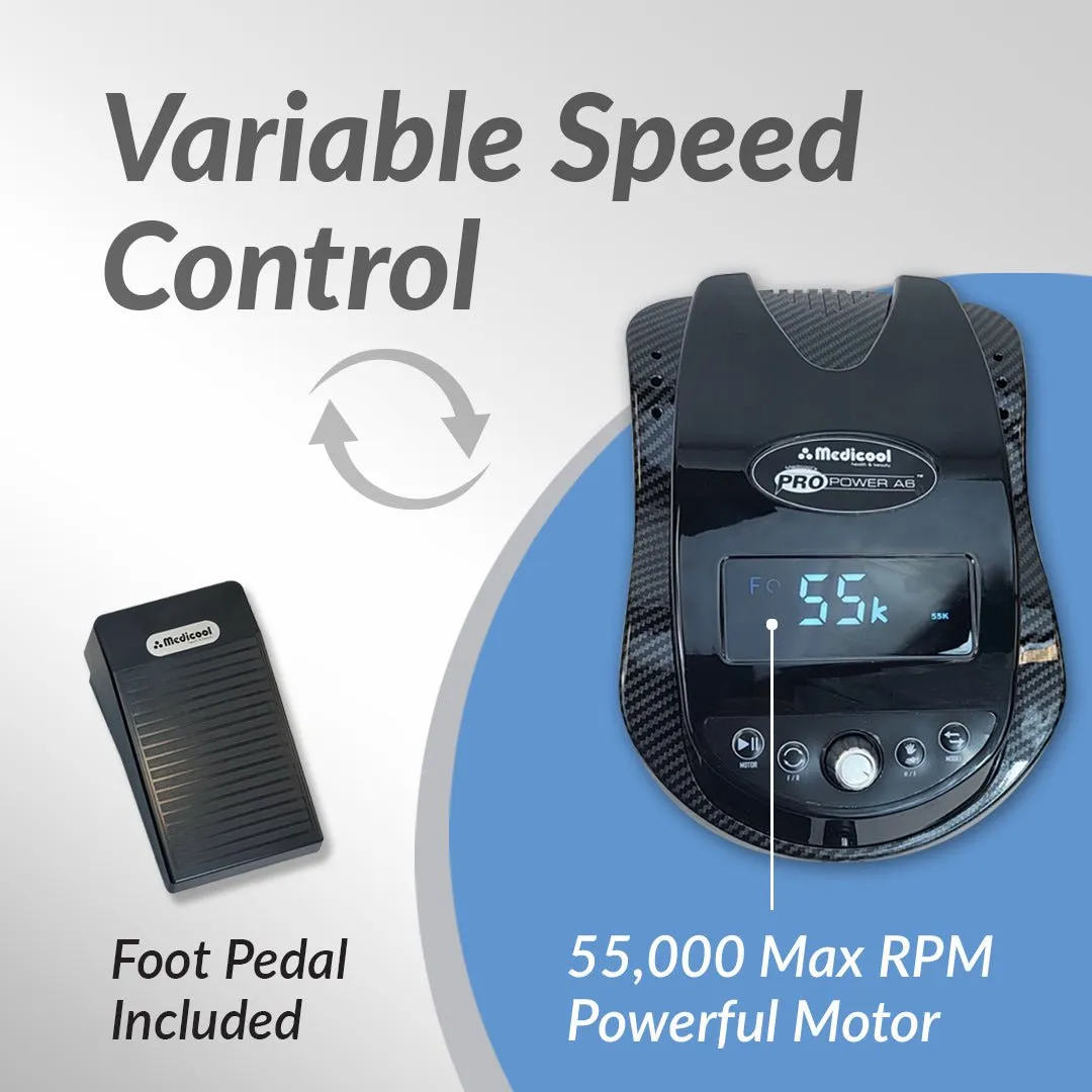 Medicool Pro Power A6 Mikromotor Poliergerät 55000 U/min