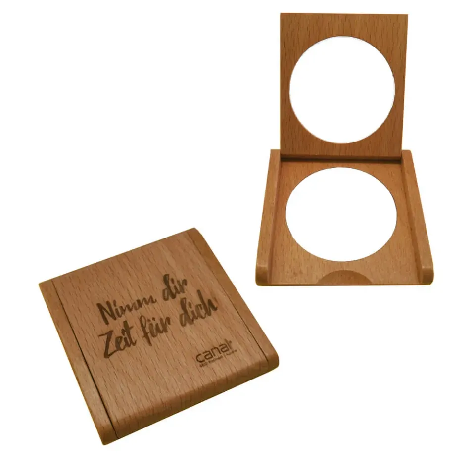 Canal Instrumente Taschenspiegel Buche 2,5-fach 5 cm