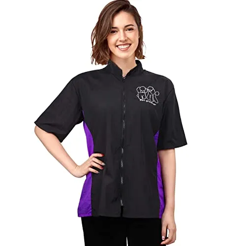 Noverlife Grooming Arbeitsjacke Kurzarm Reissverschluss antistatisch