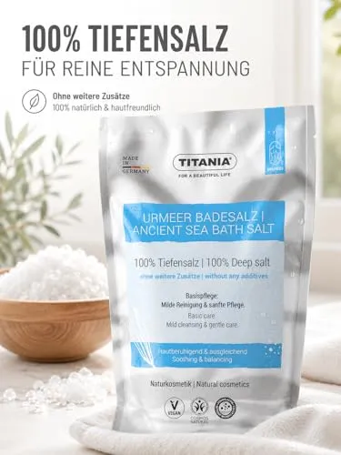 Titania Urmeer Badesalz 450 g Tiefensalz pur