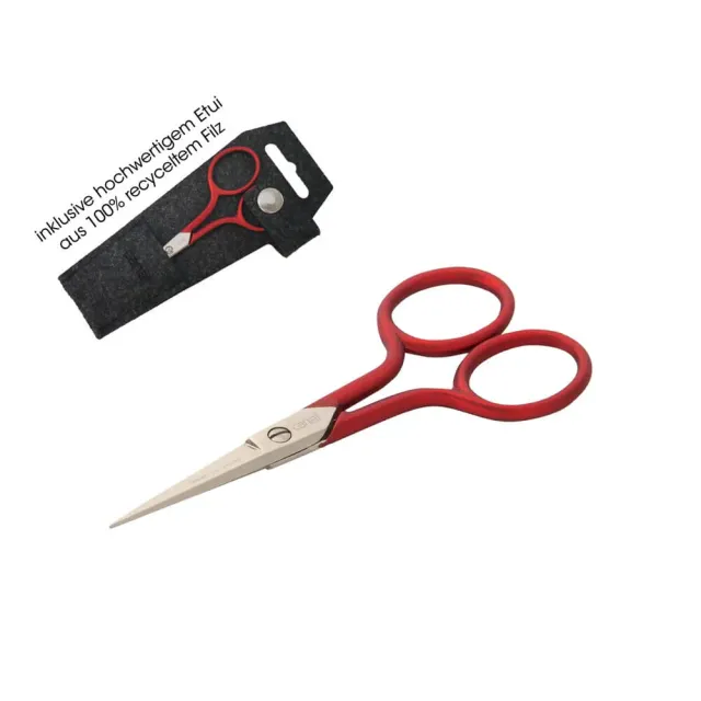 Canal Stickschere Soft Touch Schere vernickelt 10 cm