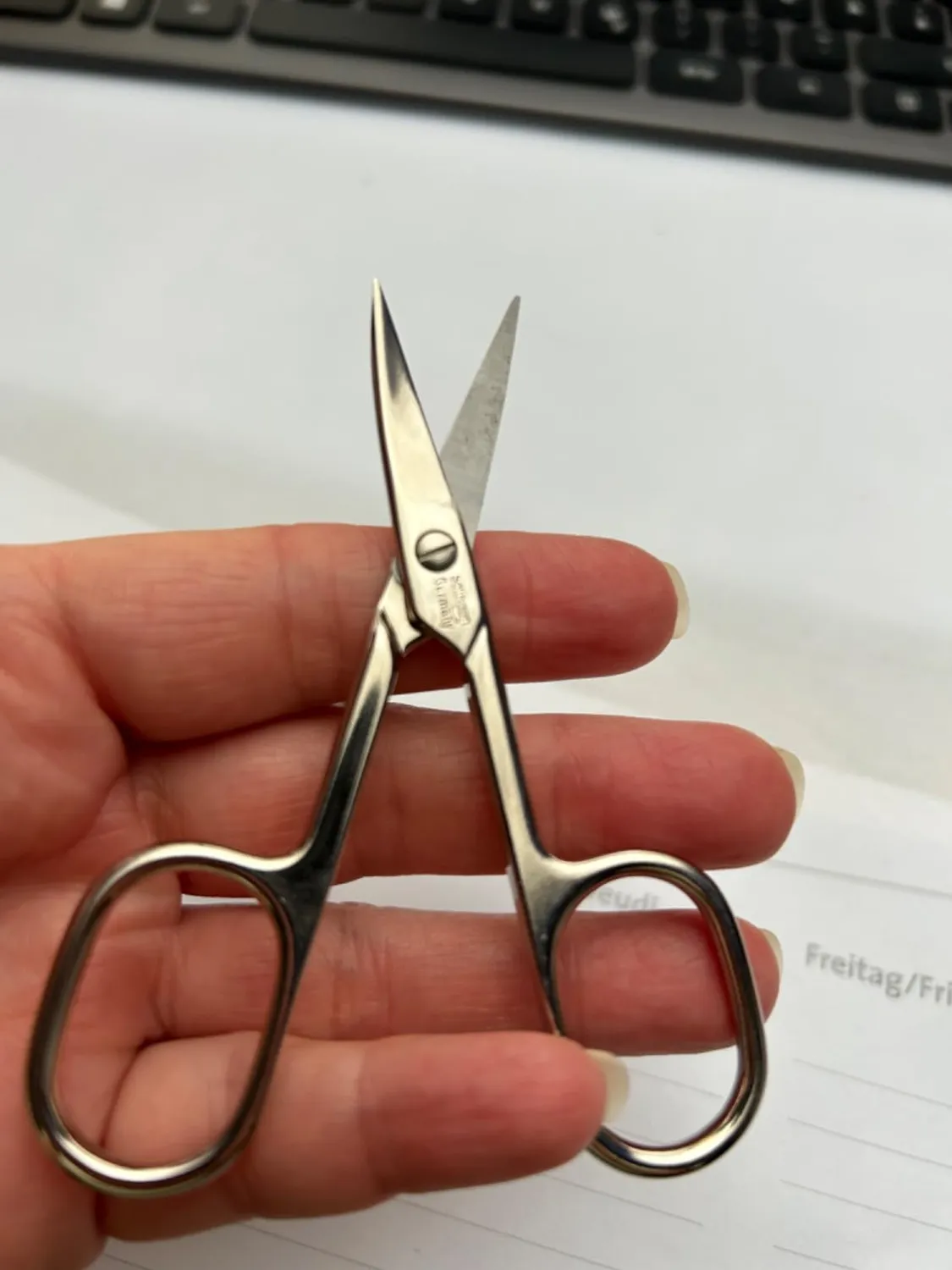 Titania Nagelschere Solingen gebogen 9,5 cm Carbonstahl