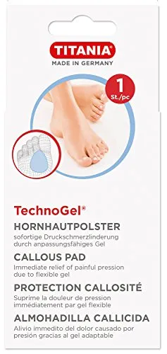 Titania TechnoGel Hornhautpolster Gel 1 Stück wiederverwendbar