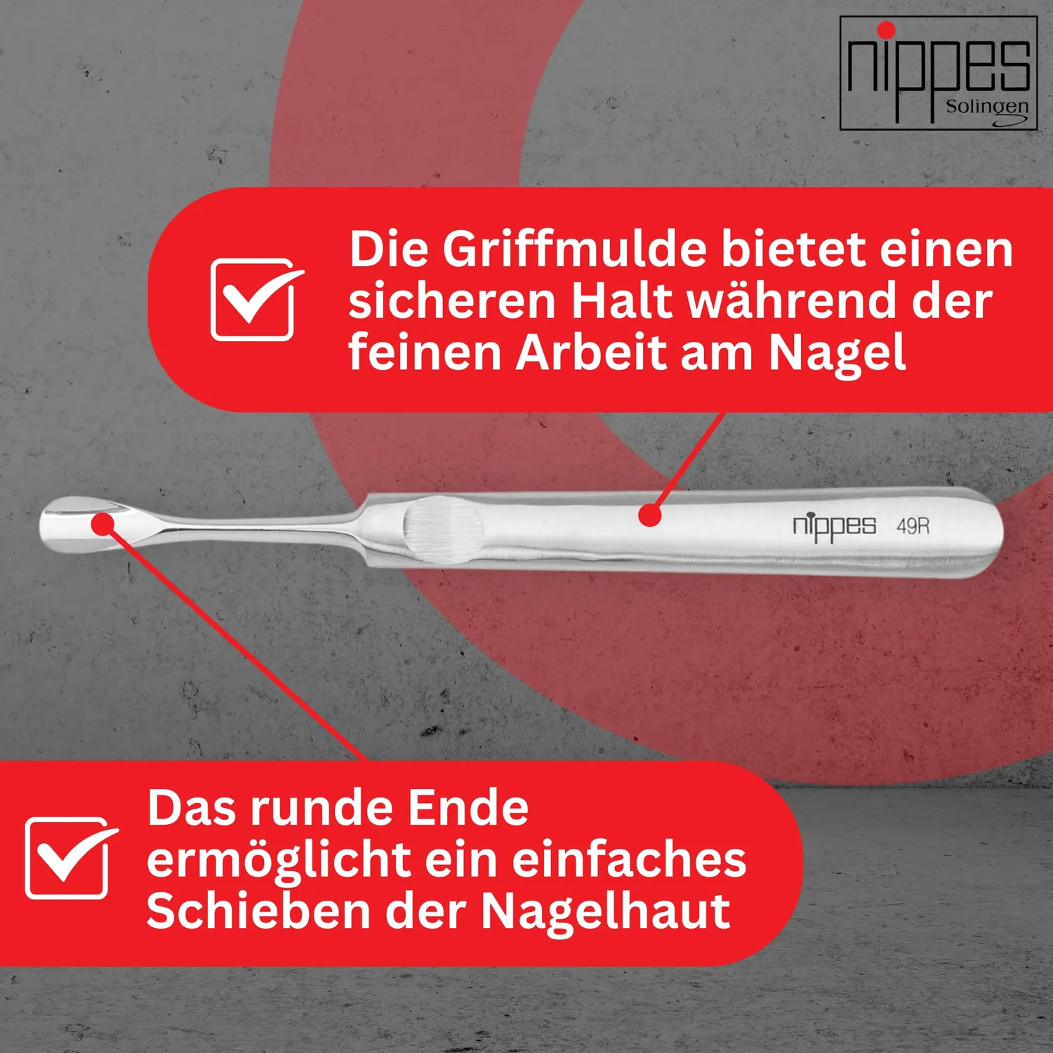 Nippes Solingen Nagelschieber 12 cm Edelstahl rostfrei