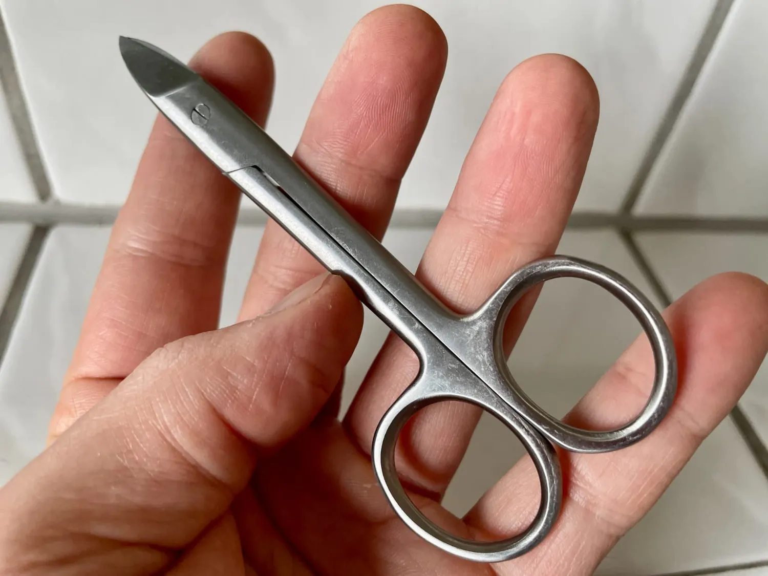 K-Pro Fußnagelschere gebogen Schere 11 cm Chirurgenstahl scharf