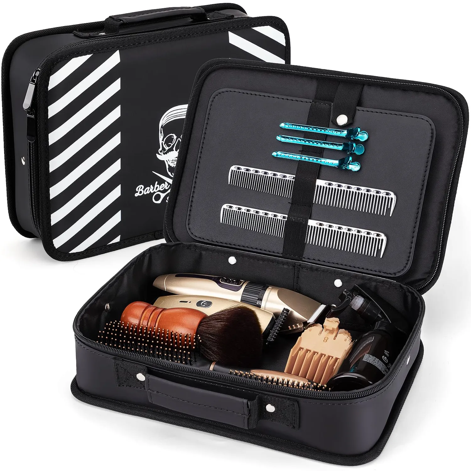 Noverlife Friseurtasche Totenkopf Werkzeugtasche 30 cm