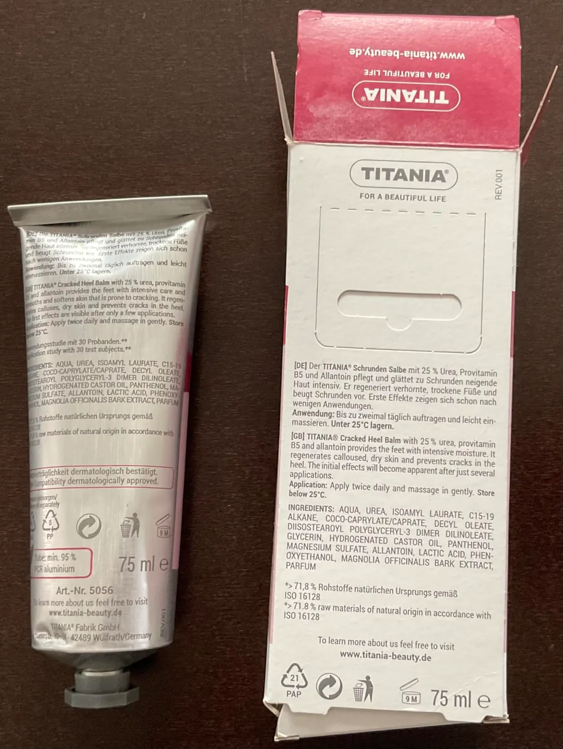 Titania Schrunden Salbe 25% Urea 75 ml 2er Pack