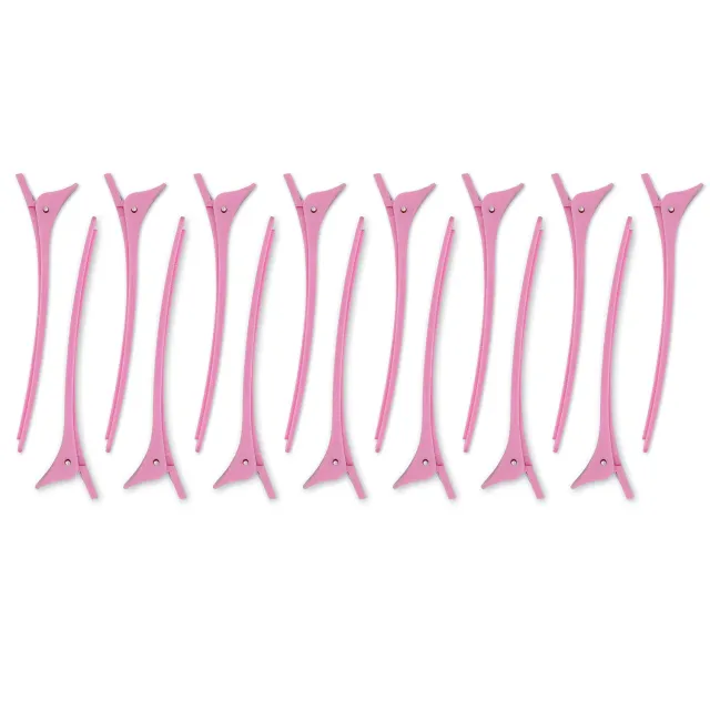 K-Pro Haarspangen Abteilklammern 15x pink 9cm