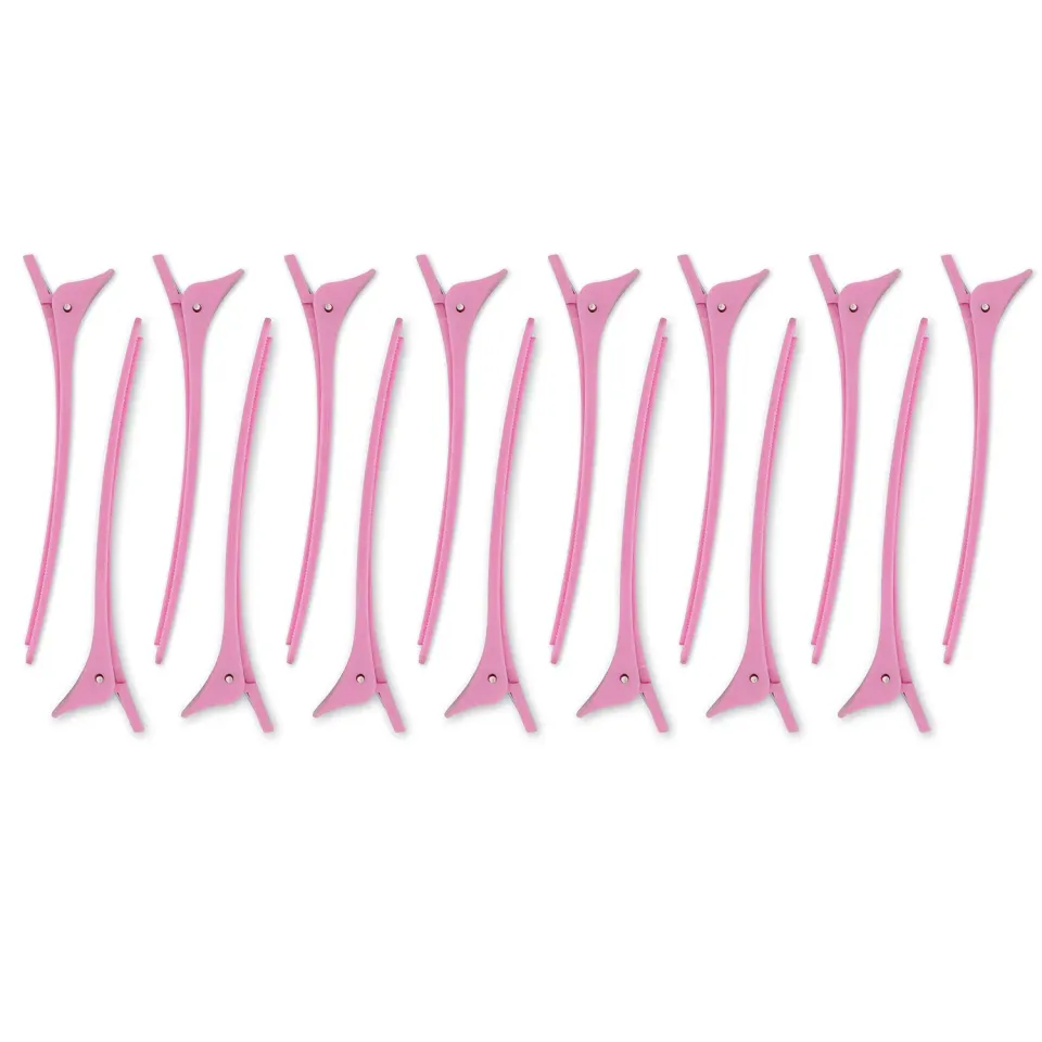 K-Pro Haarspangen Abteilklammern 15x pink 9cm