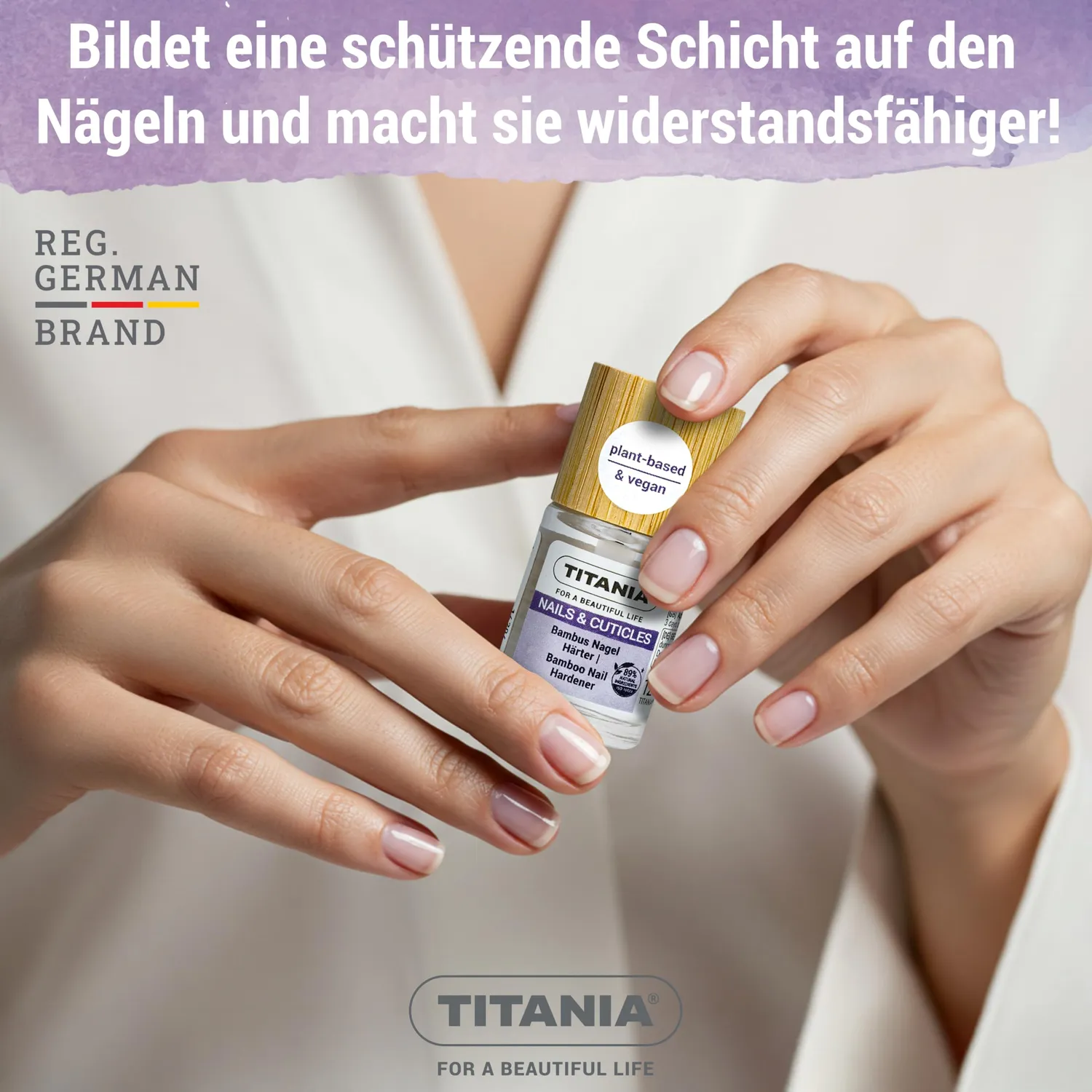 Titania Bambus Nagelhärter 12ml vegan gegen brüchige Nägel