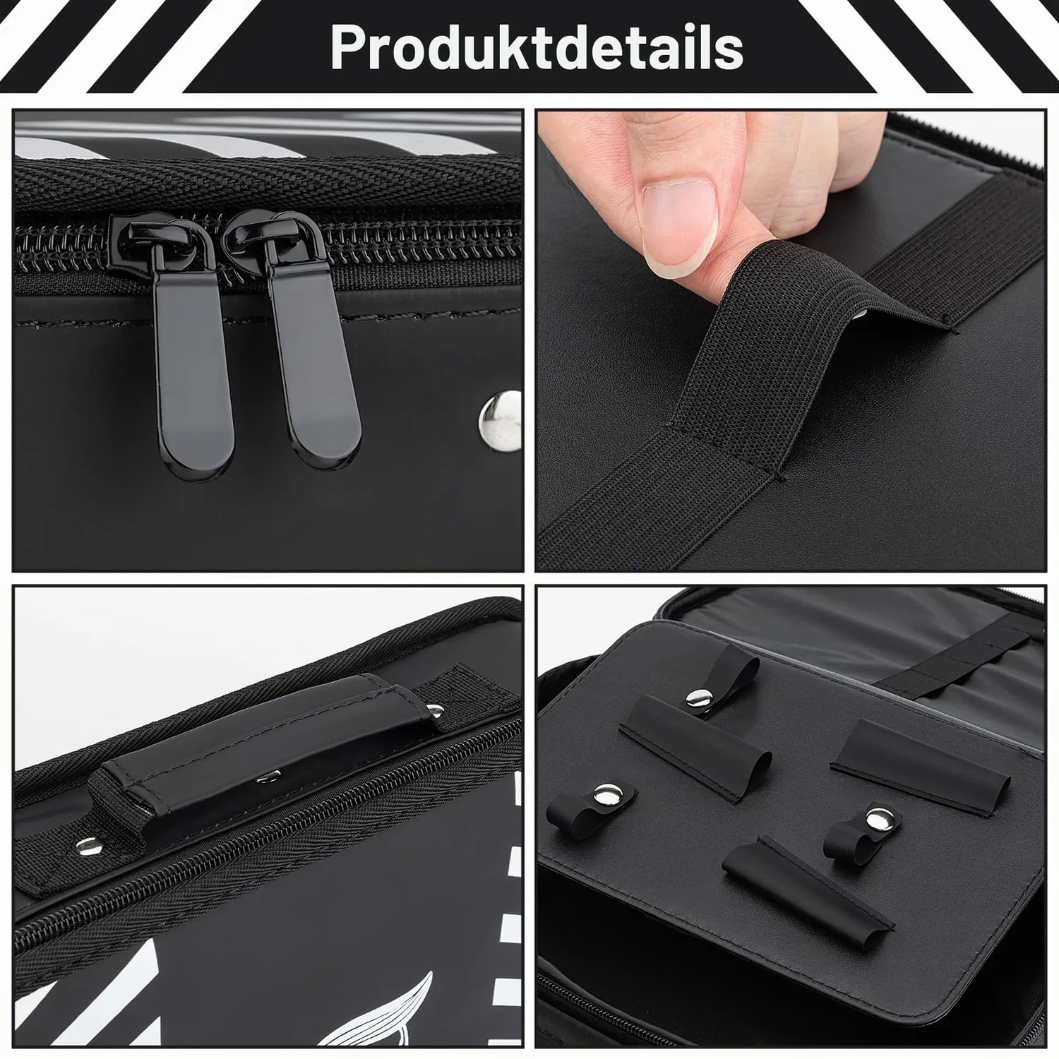 Noverlife Friseurtasche Totenkopf Werkzeugtasche 30 cm