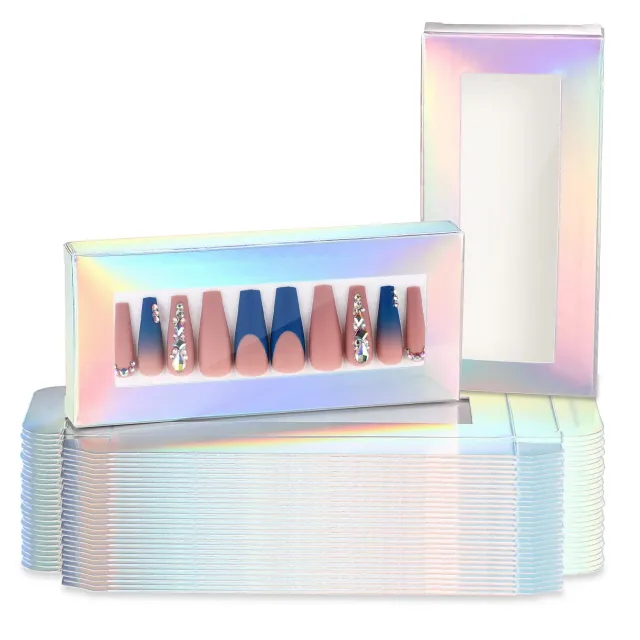 Noverlife Nagelbox Holografisch Fenster 30er Set Karten