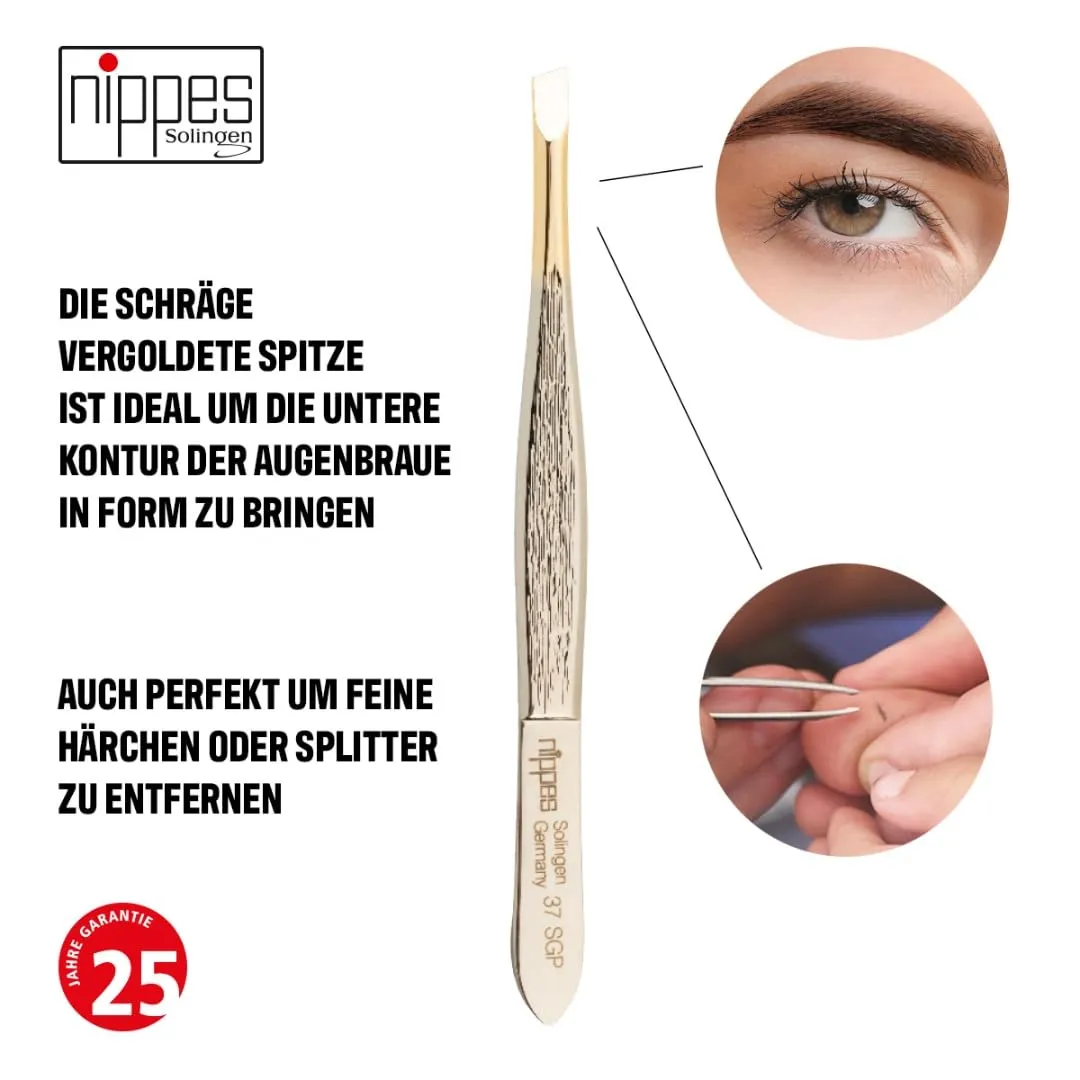 Nippes Solingen 37SGP Pinzette schräg 9 cm