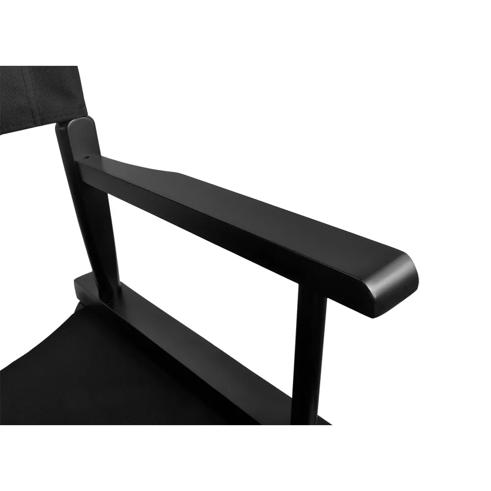 Beautylushh Schminkstuhl klappbar Holz schwarz 140 kg