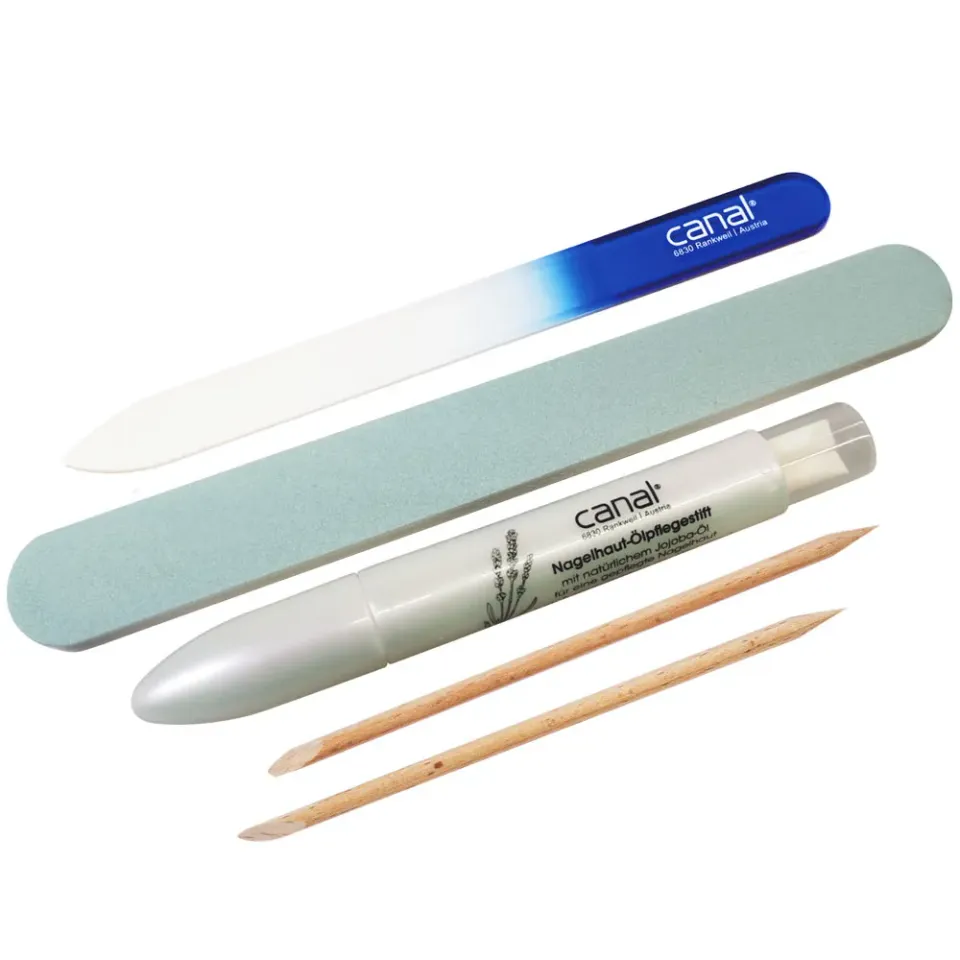 Canal Instrumente 4067-04 Nagelpflegeset 5-teilig Glasfeile