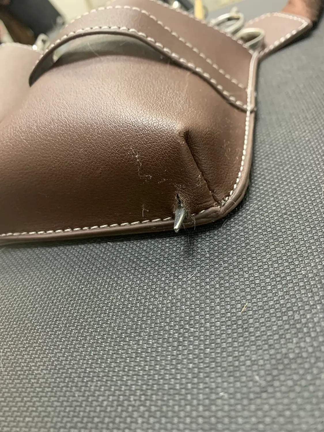 Noverlife Scherentasche PU-Leder Braun mit Gürtel 6 Taschen