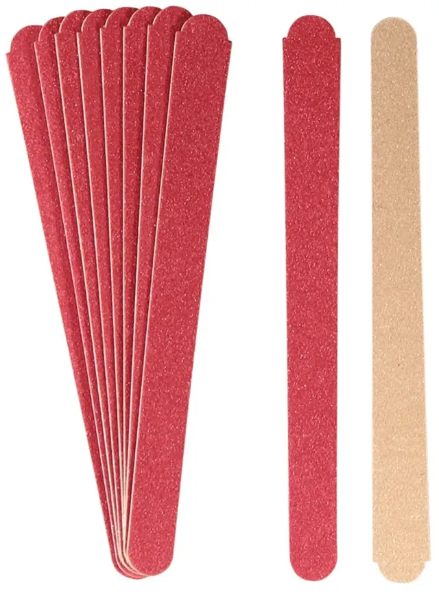 Titania Sand-Nagelfeilen Holz 12 cm 10er Pack grob fein