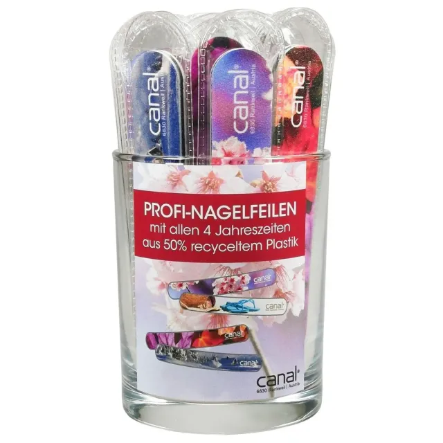 Canal Sandblattfeilen Glasdisplay Jahreszeiten 22 Stk