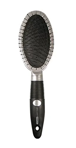 Titania Drahtmassagebürste 10-reihig Gummigriff 24,5 cm