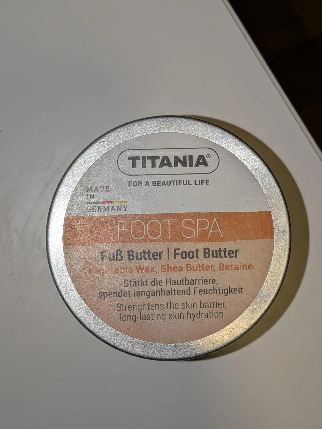 Titania Fußbutter Fußcreme 100 ml Sheabutter