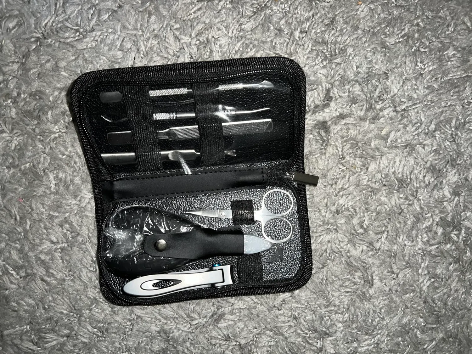 INXEN Profi Nagelknipser Set 7-teilig Rot für dicke Fußnägel