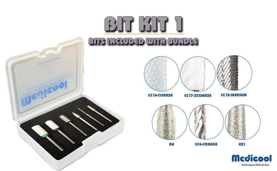 Medicool Pro Power 30K Fräser Bit Kit 1 lila