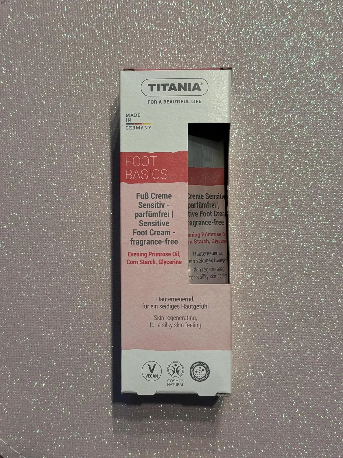 Titania Sensitiv Fußcreme 100 ml parfümfrei vegan