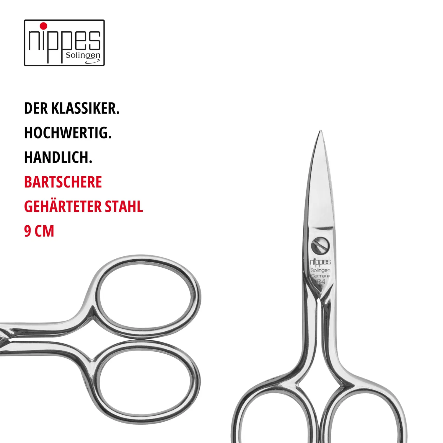 nippes Solingen Nagelschere 9 cm gebogen für Hand und Fuß