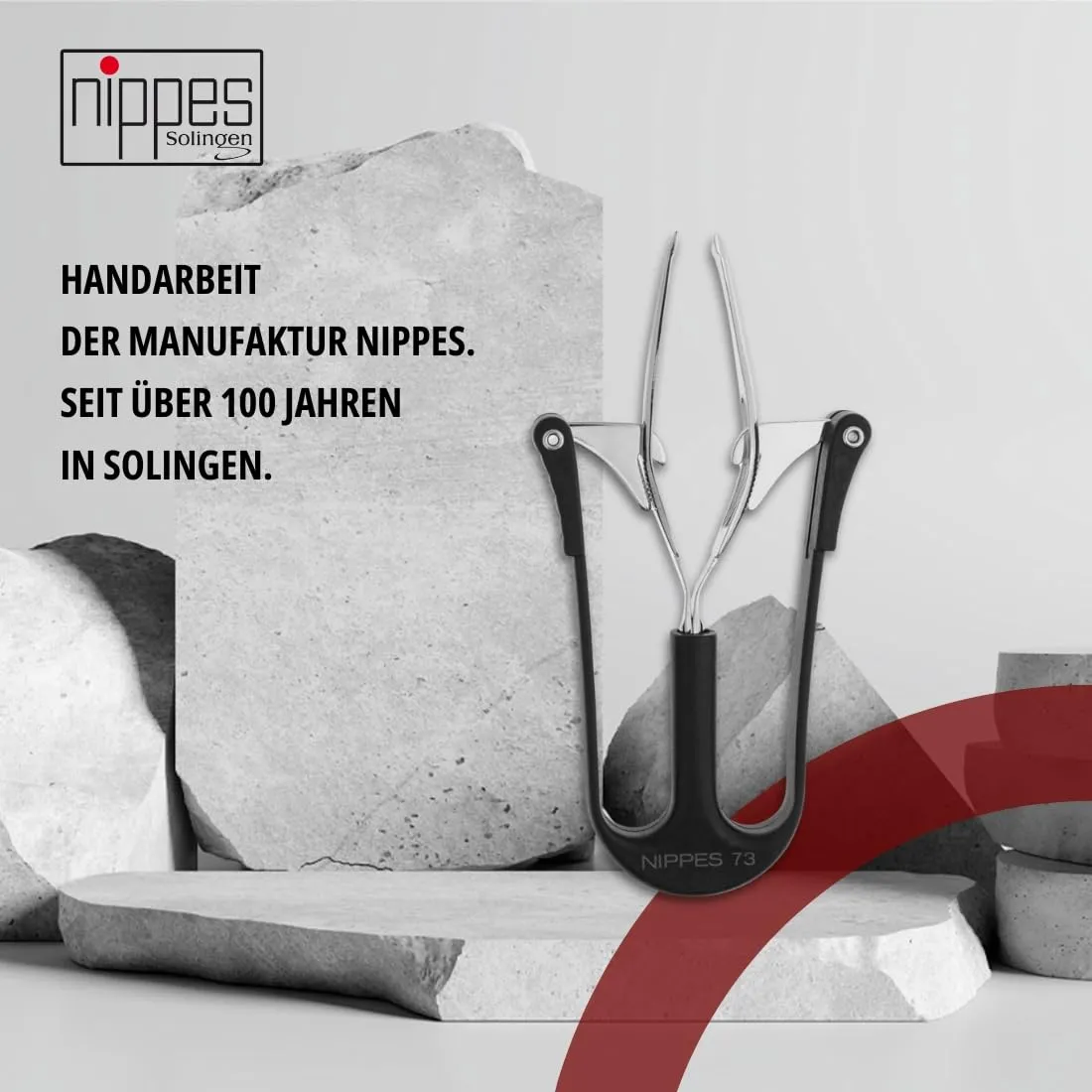 Nippes Solingen Automatische Pinzette 10 cm schwarz