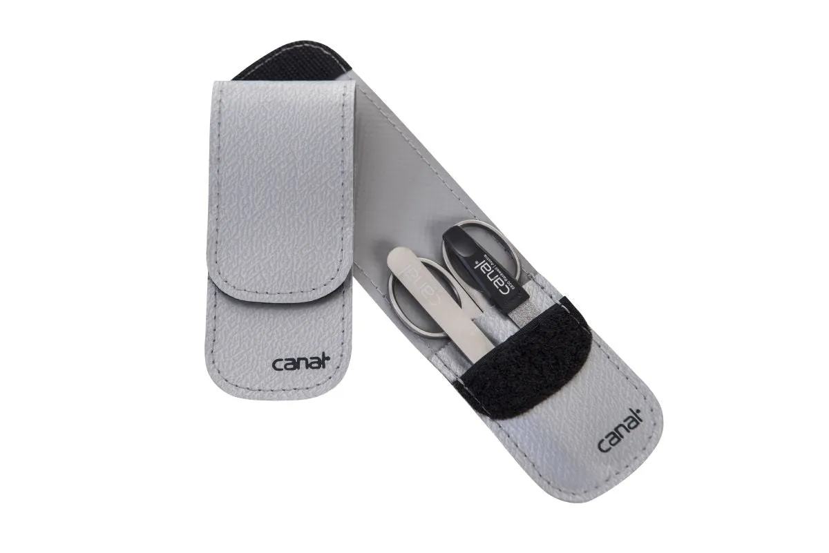 Canal Reise-Etui silber Maniküre-Set 3-teilig LKW-Plane
