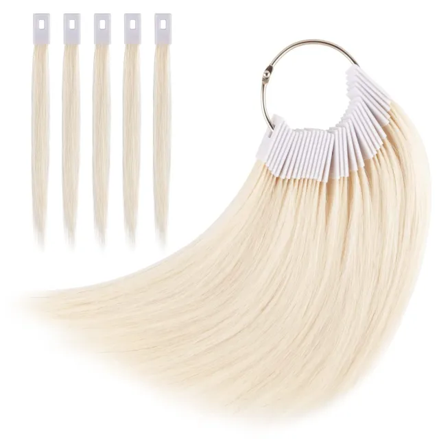 Noverlife Echthaar Farbtest Ring 30 Stück Naturhaar