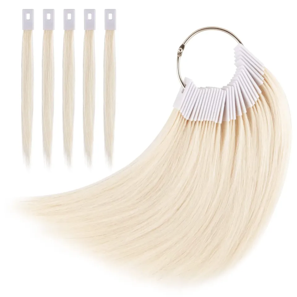 Noverlife Echthaar Farbtest Ring 30 Stück Naturhaar