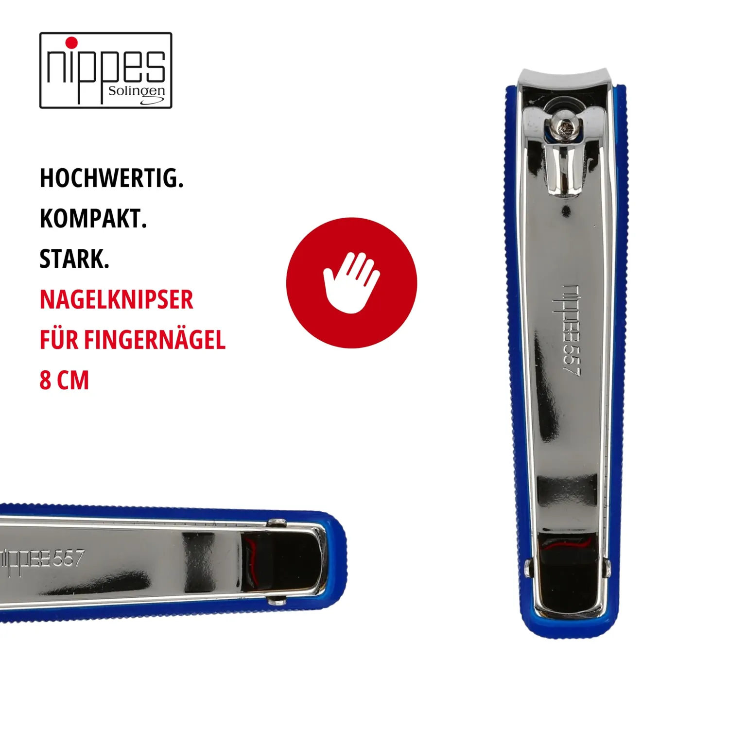 Nippes Solingen Fußnagelknipser 8 cm Dunkelblau Fang