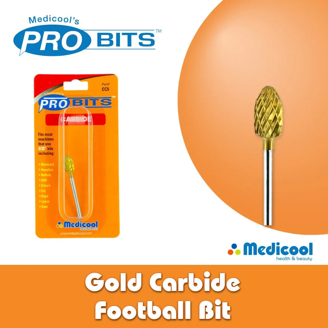 Medicool Pro Bits CC5 Fräsbit Football einzeln Hartmetall