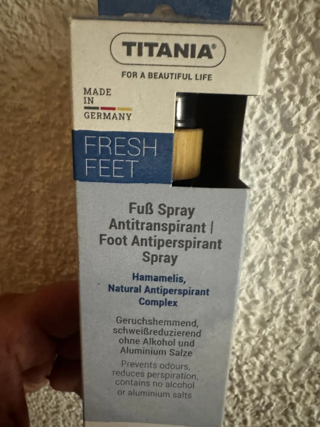 Titania Fußspray Antitranspirant 100 ml ohne Alkohol