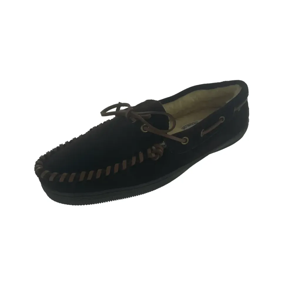 Slippers International Balance Herren Hausschuh Rootbeer Leder warm
