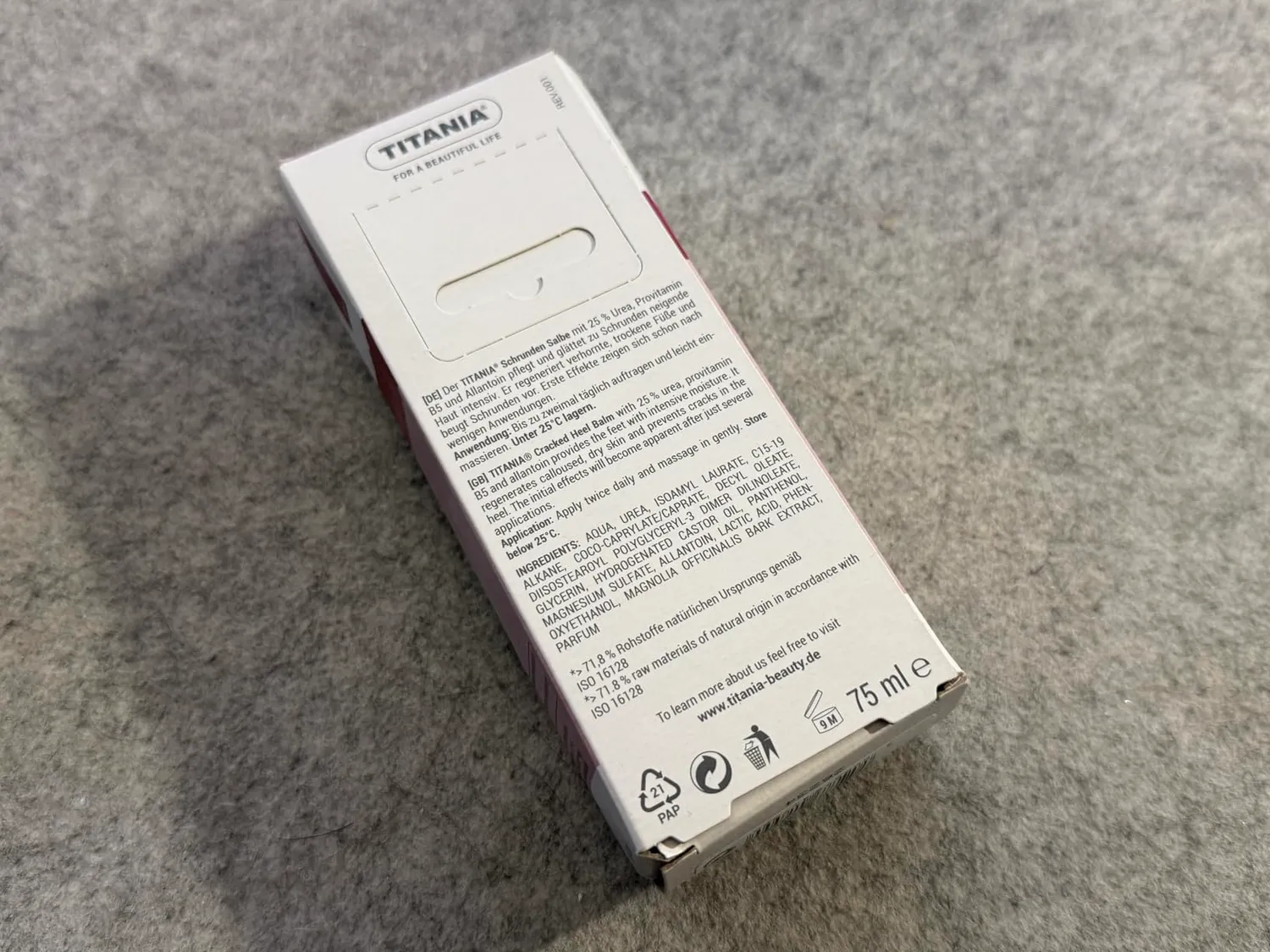 Titania Schrunden Salbe 25% Urea 75 ml 2er Pack