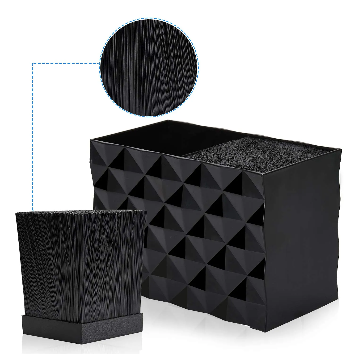 Noverlife Scherenhalter Aufbewahrungsbox Schwarz 14x8,9 cm