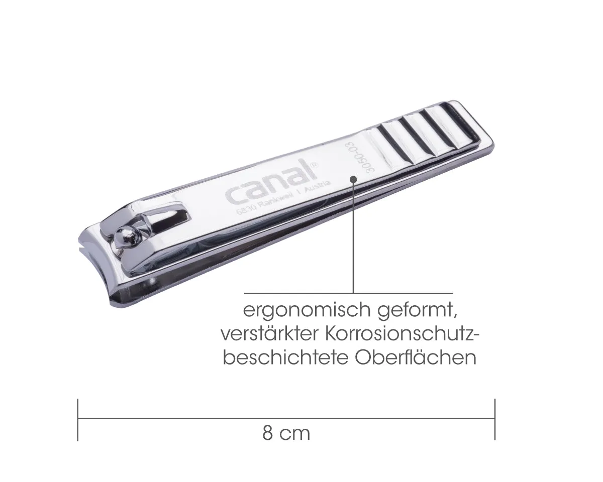 Canal Nagelknipser groß Fußnagelknipser gebogen 8 cm