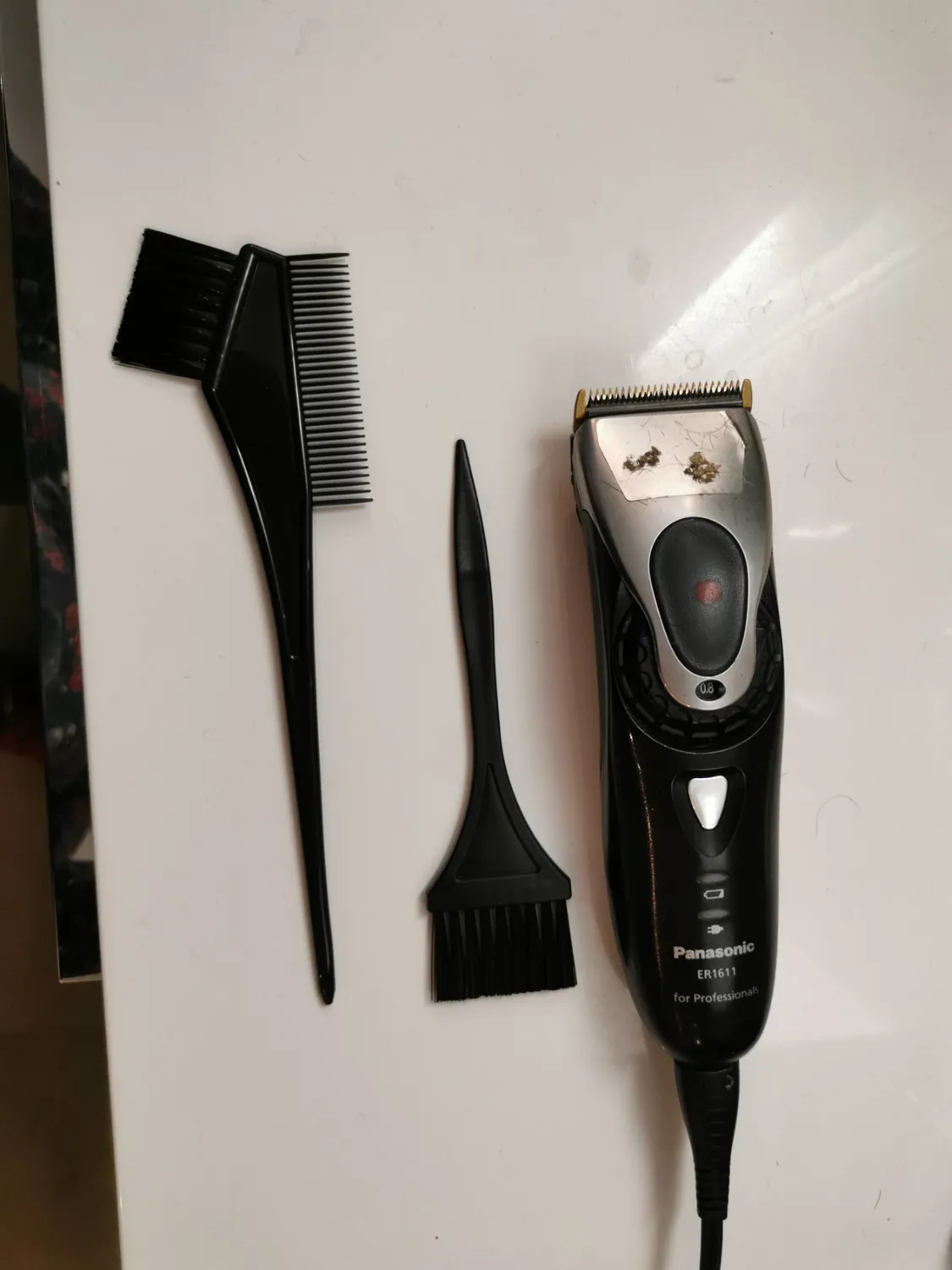 K-Pro Färbepinsel 2er Set Schwarz mit Kamm