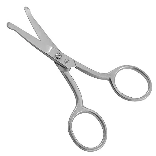 K-Pro Nasenhaarschere Ohrenschere Schere Edelstahl 9 cm abgerundet