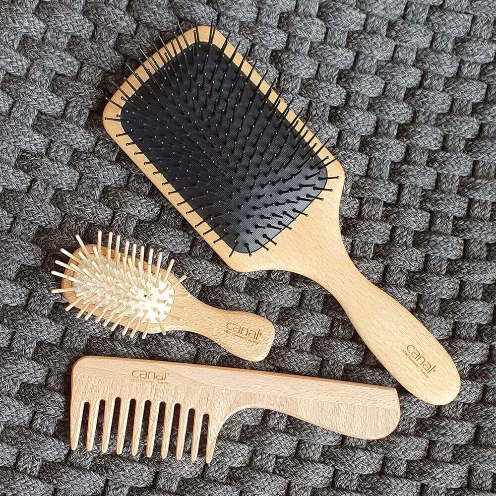 Coiffeur Profi Paddle Brush Haarbürste Buche 24 cm