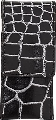 nippes Solingen Maniküre-Set 3-tlg. Rindsleder-Etui Kroko