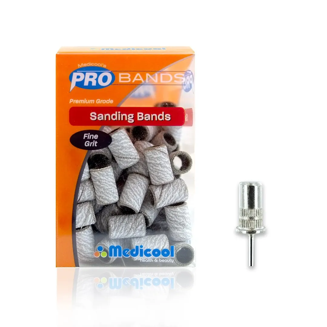 Medicool Pro Bits White Sanding Bands Schleifbänder fein 100 Stk